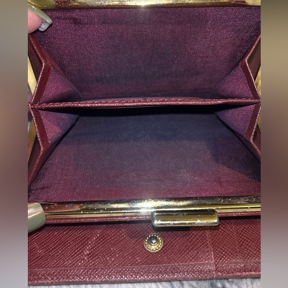 Burberry Nova Check Bi-Fold Wallet with red leather trim - Picture 10 of 14